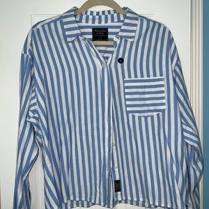 Striped Abercrombie beach shirt